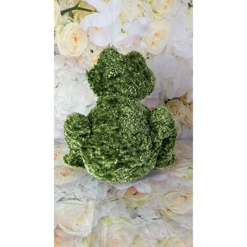 First & Main Froggle Woggle Frog Green Plush Rattles Weighted Shelf Sitter Cute